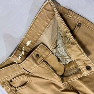 Boys size 14 excellent condition Cat & Jack Straight Leg Camel Brown Jeans